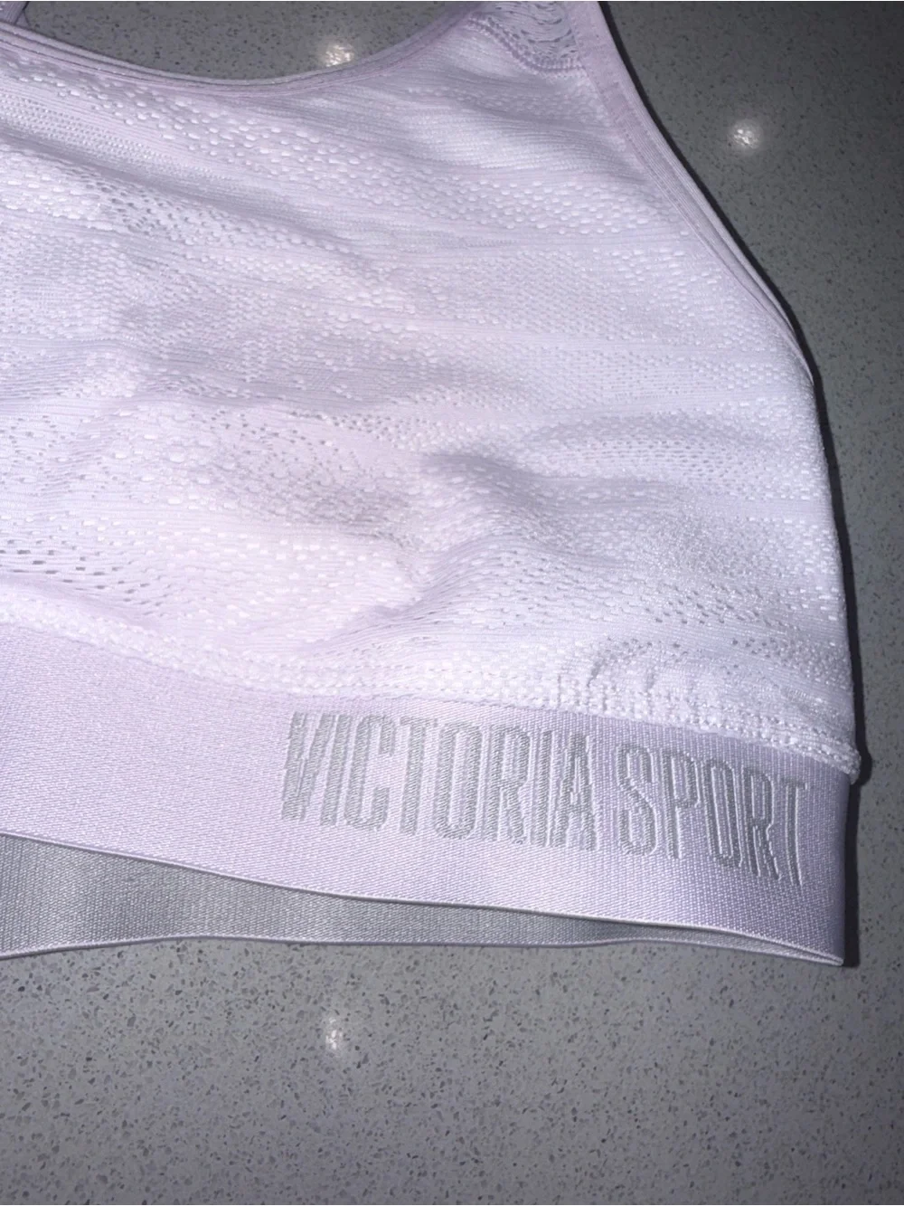 Victoria's Sport THE PLAYER Seamless Lightly Lined Sports Bra lilac- no pads- M